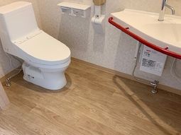 清潔なトイレと洗面所