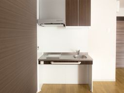 シンプルな洗面台の部屋