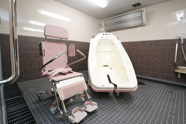 清潔な浴室エントランス