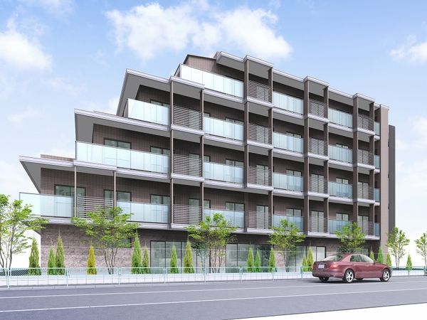 モダンな外観の建物