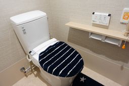 清潔なトイレの一角