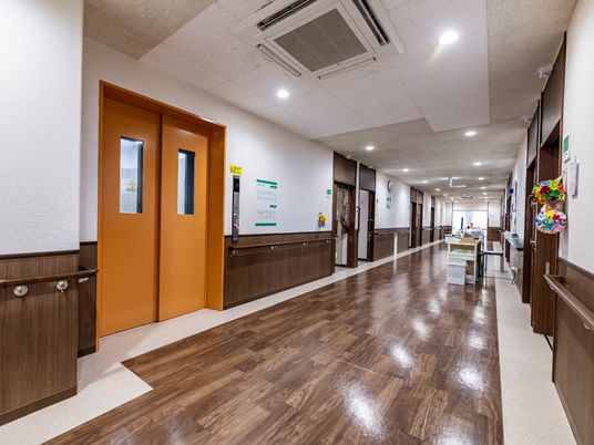 清潔な廊下とドア