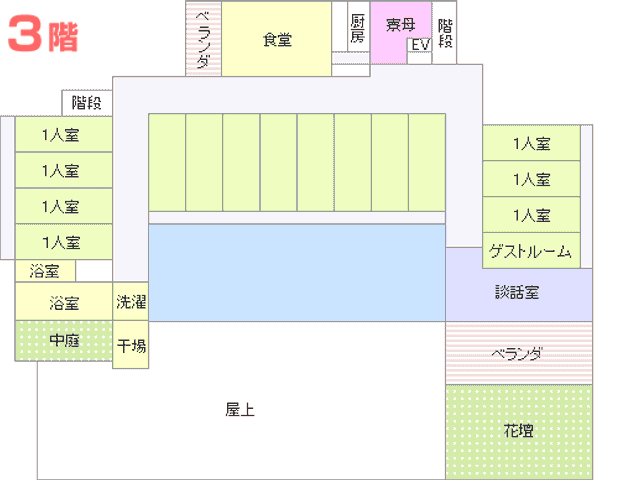 くつろぎのスペースラウンジ ラウンジ 広々としたラウンジは、車椅子でも快適に過ごせるバリアフリー設計です。自然光が心地よく入ります。