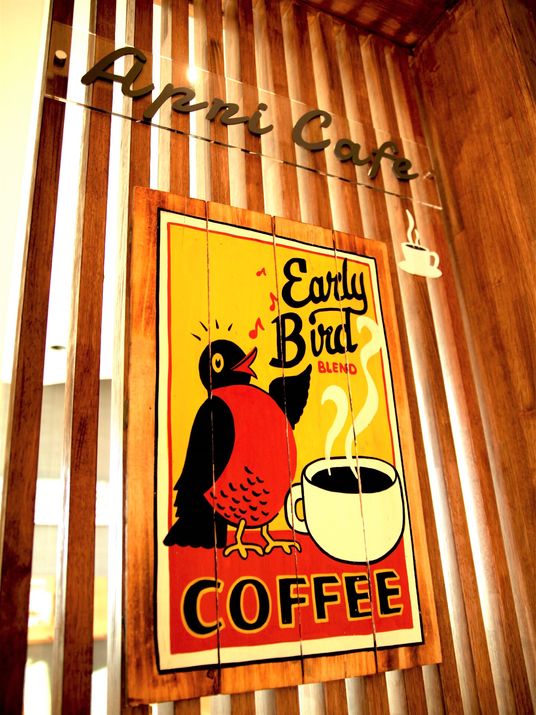 カフェの看板