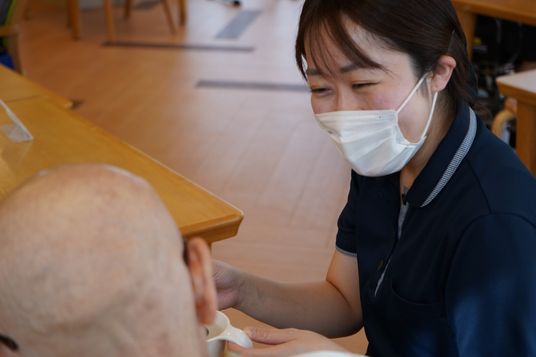 温かい接遇の様子