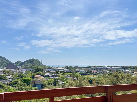 心和む景色のバルコニー
