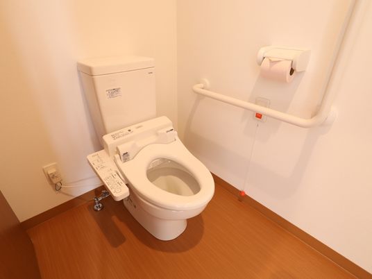 バリアフリー設計のトイレ