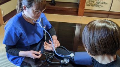 リビングでの健康チェック