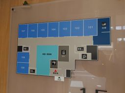 廊下全体の案内図