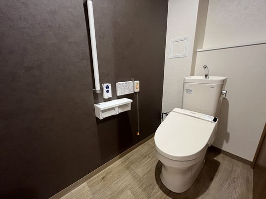 便利な設備のトイレ