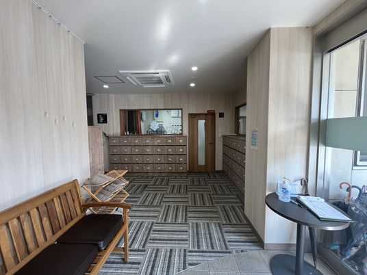 温かみのあるロビー