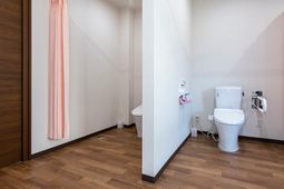 清潔なトイレの角部屋