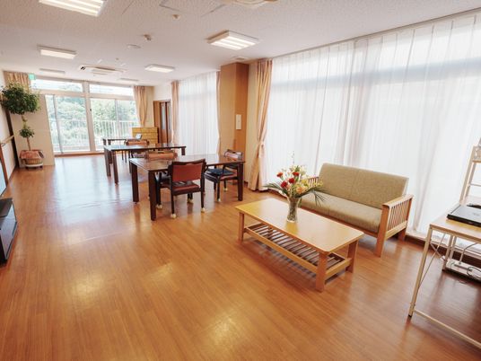 明るい共有スペース