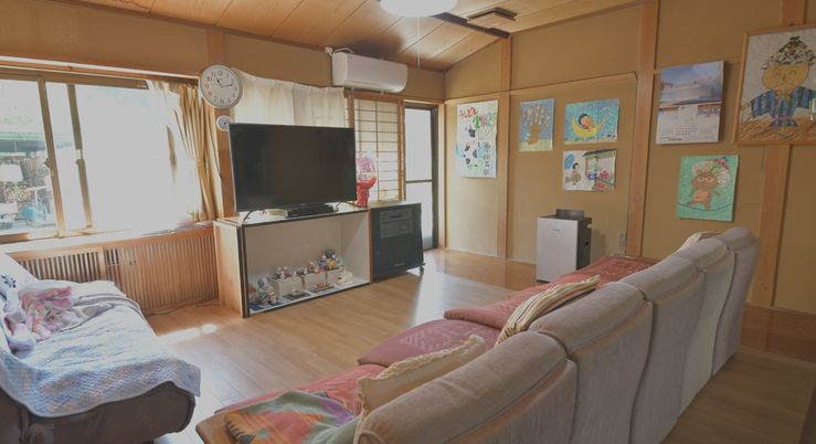 温かい雰囲気のリビング