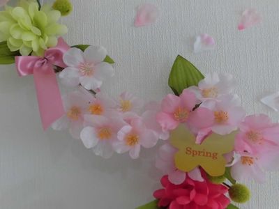 春を告げる壁飾り