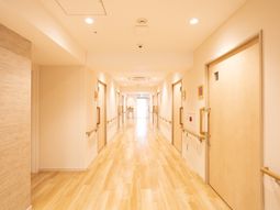 暖かみのある廊下の様子