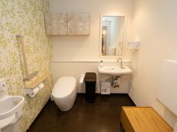 清潔なトイレ設備