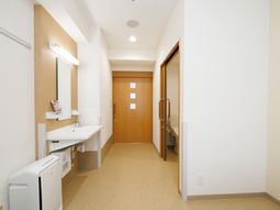 清潔な洗面所スペース