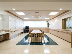 明るい共有スペース