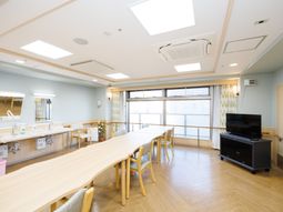 明るい共用スペース