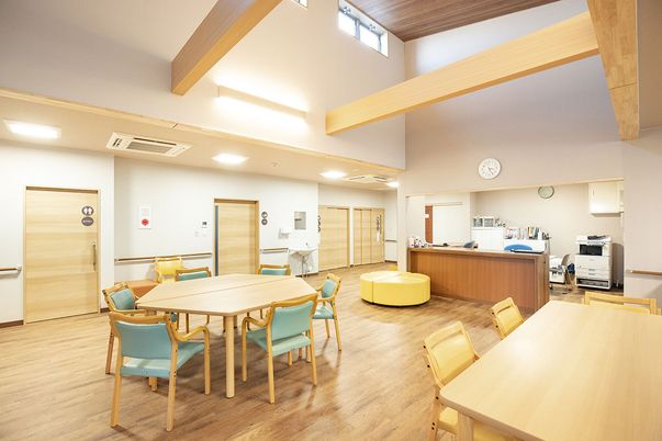 明るい共用スペース