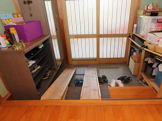 和風の玄関エリア