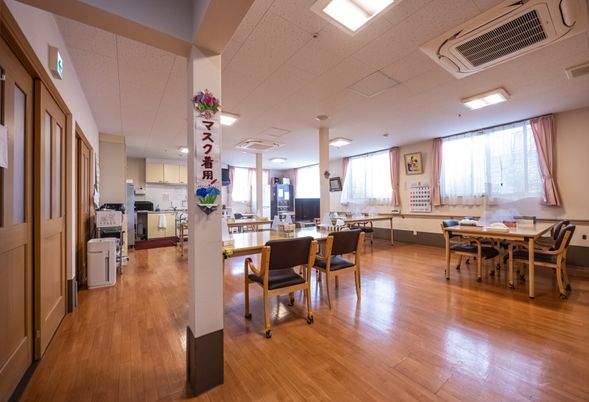 ゆとりのある共有スペース