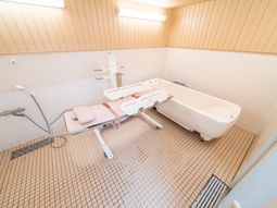 清潔なバリアフリー浴室