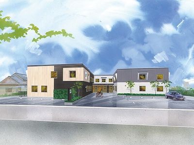 広々とした明るい外観