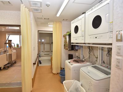 清潔な洗濯室