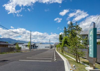 駐車場が広い外観