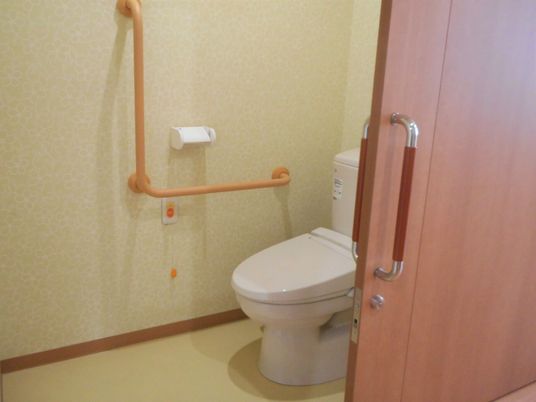 トイレに設置された手すり