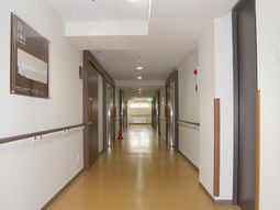 清潔で広々とした廊下