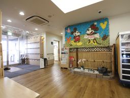 エントランスに飾りつけ