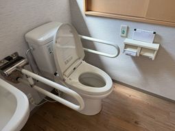 安全設備付きのトイレ