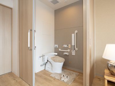 バリアフリーのトイレ設備