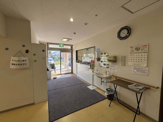 開放感のある出入口