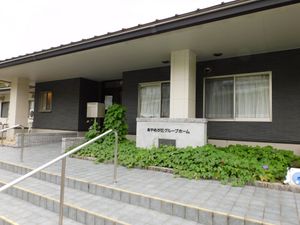 庭が見える入口