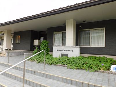 庭が見える入口