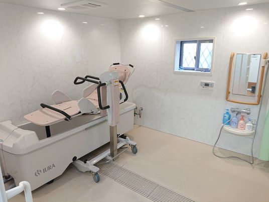 清潔な介護用浴室