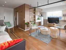 明るい居室の一角