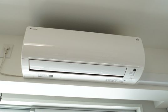 エアコンのクローズアップ