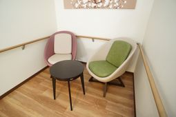 応接セットが置かれた休憩所