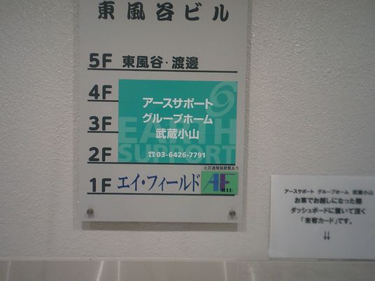 案内板と連絡先