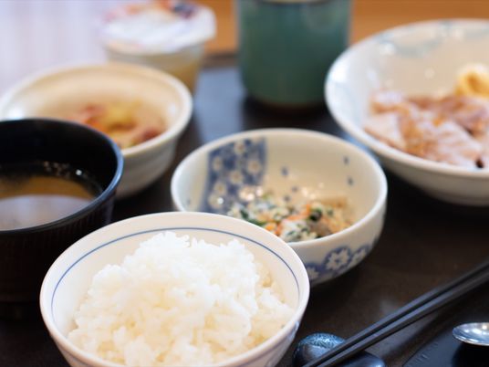 和食の朝食セット