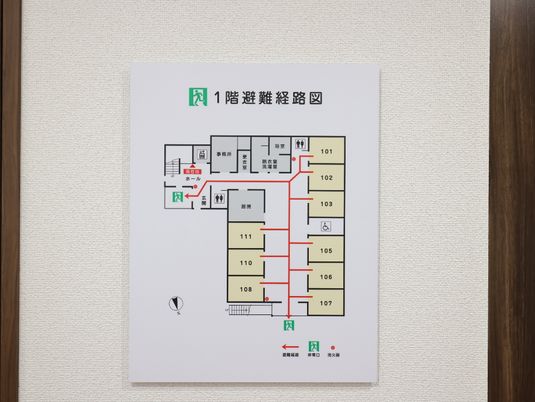建物の配置案内図