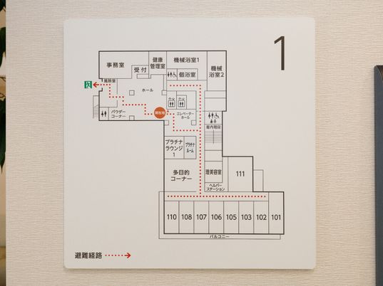 案内図の掲示