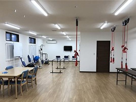 機能訓練室の広い空間  