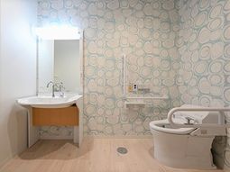 洗練された洗面台とトイレ