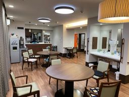 共用リビングの一角